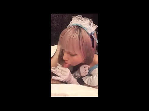 ❤️ Idol Japanese [mayuka], Aṣọ iranṣẹbinrin Faranse, apakan 1, ifefẹfẹ ati fifẹ kuro pẹlu ipara ️❌ Ohun onihoho ti ile  ❌❤